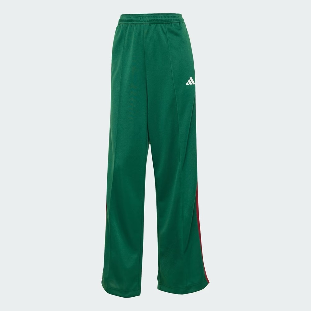 Adidas Wide-Leg Tiro Nations Pack Green Pants